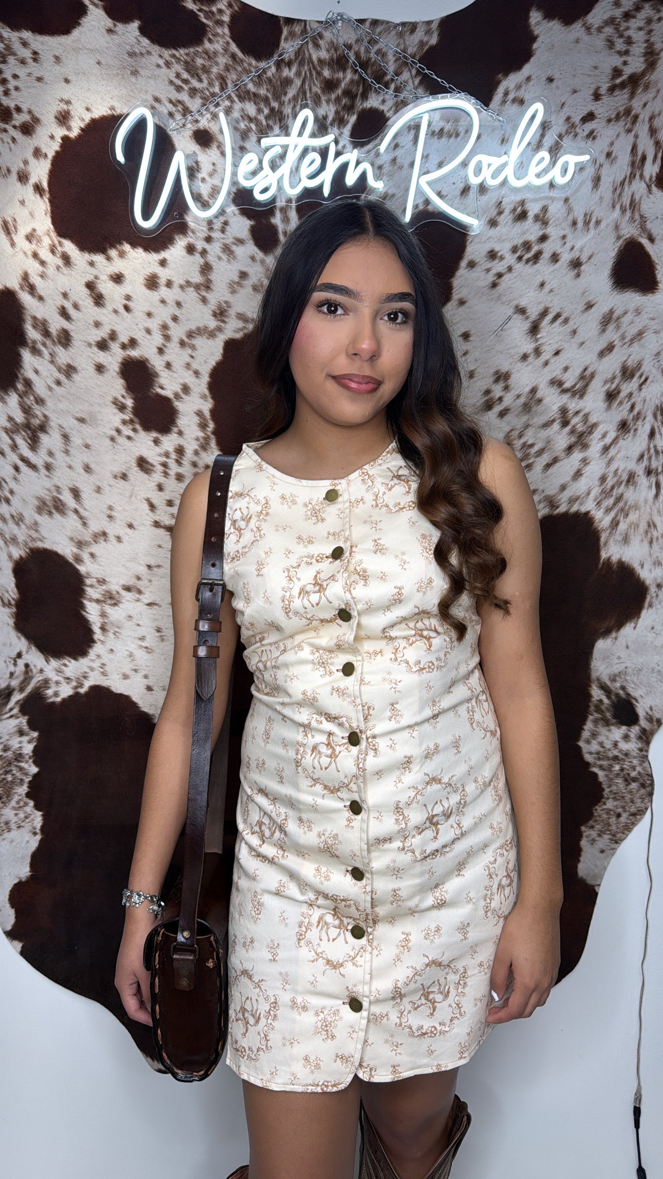 brown rodeo dress Rodeo Daydream Tiered Dress main image 1
