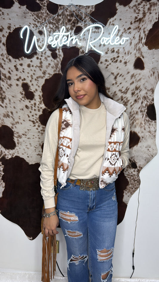 Reversible  Aztec vest