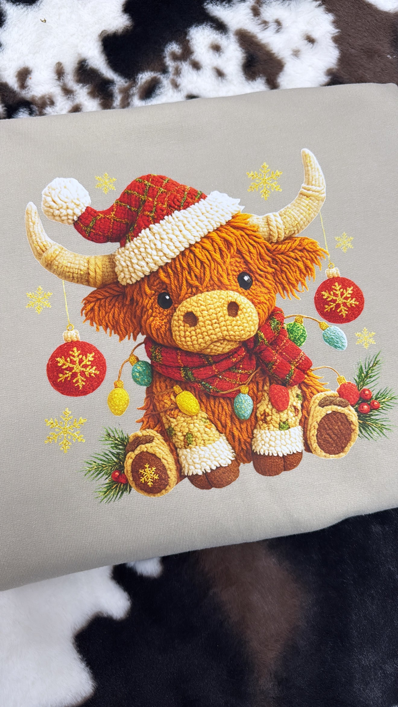 Highland cow crewneck