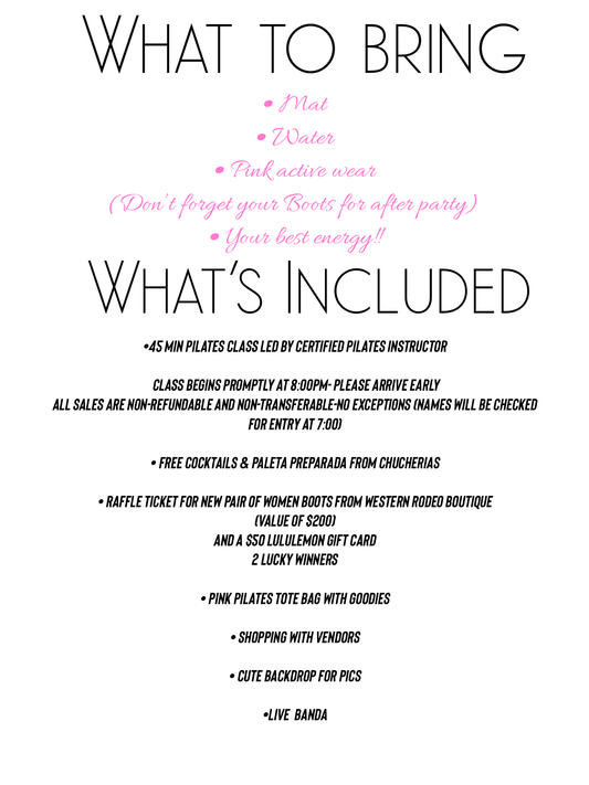 Pink Pilates and Banda