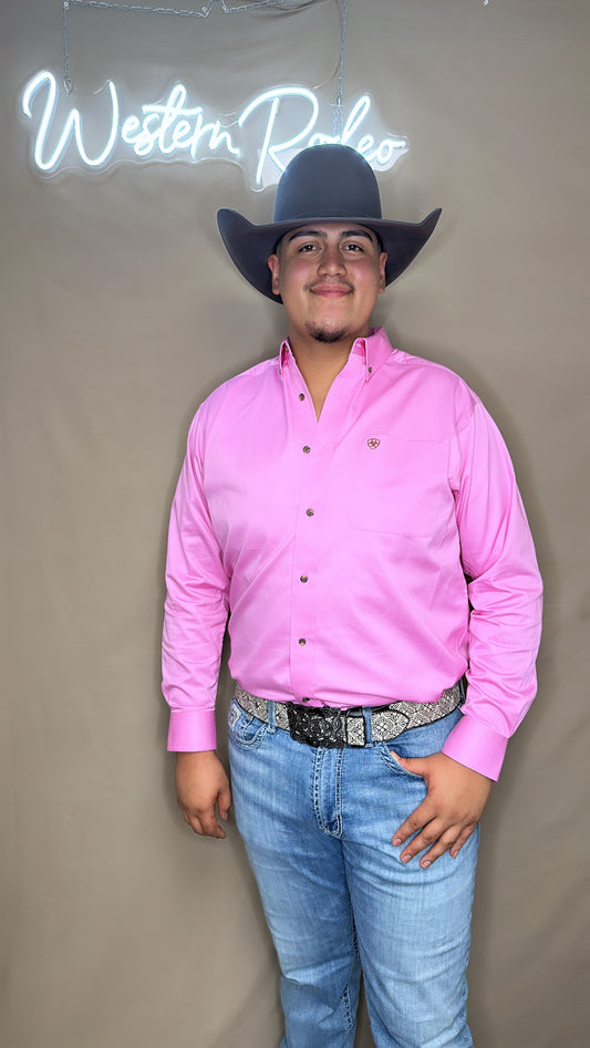 Ariat men’s pink shirt