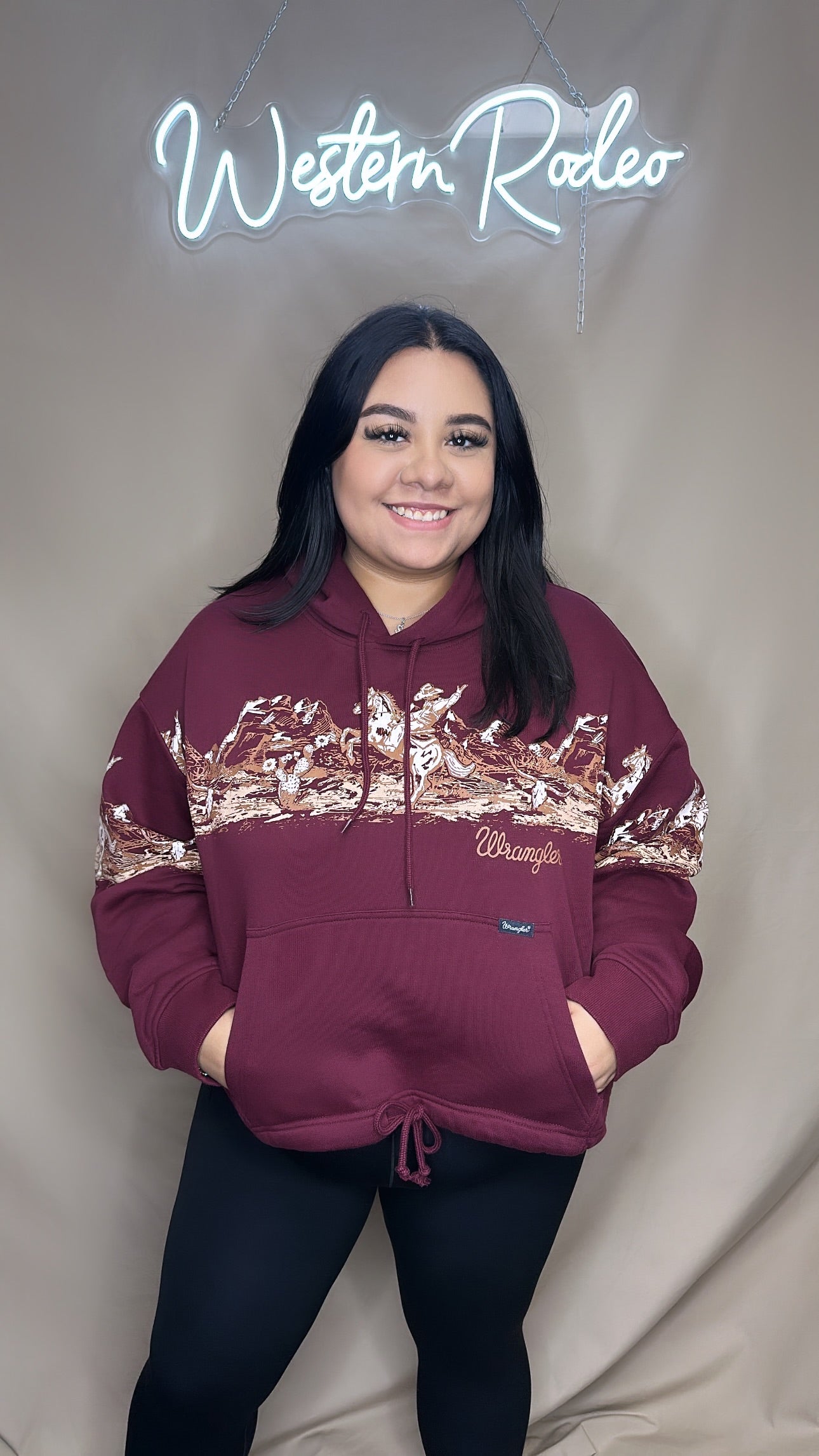 Wrangler cowboy hoodie