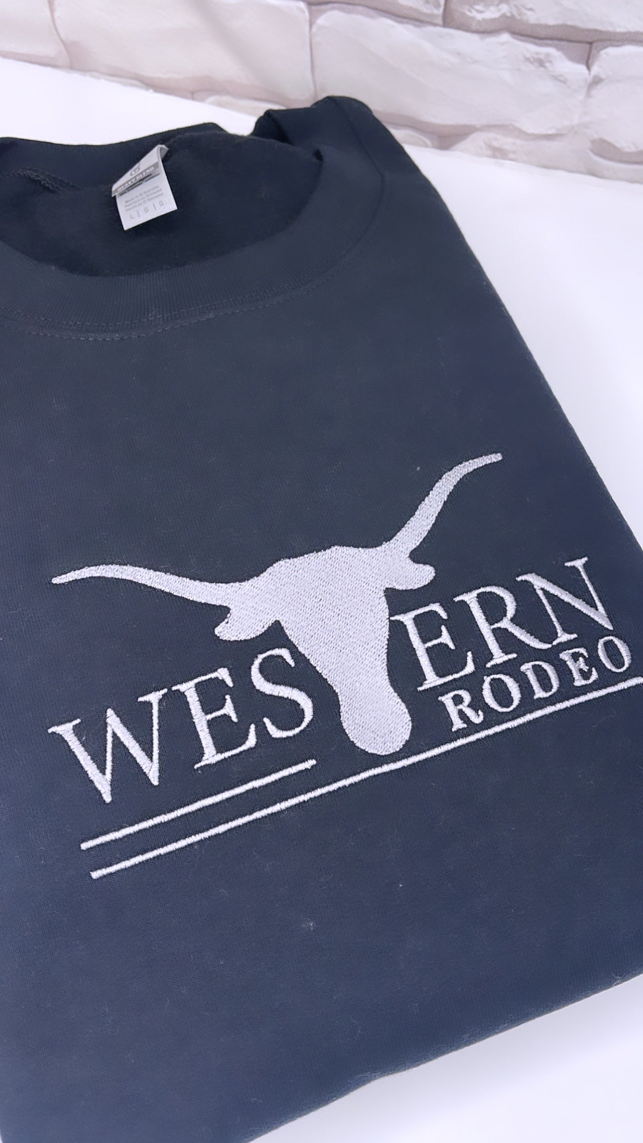 Custom Western Rodeo LOGO crewneck