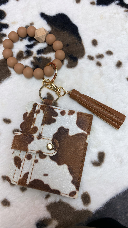 Card holder keychain
