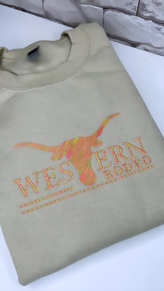 Custom Western Rodeo LOGO crewneck