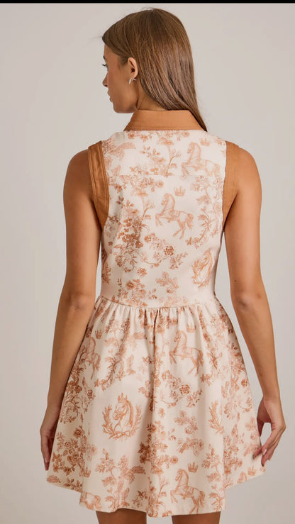 Horse floral dress