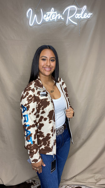 Ariat cowprint jacket