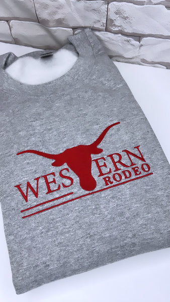 Custom Western Rodeo LOGO crewneck