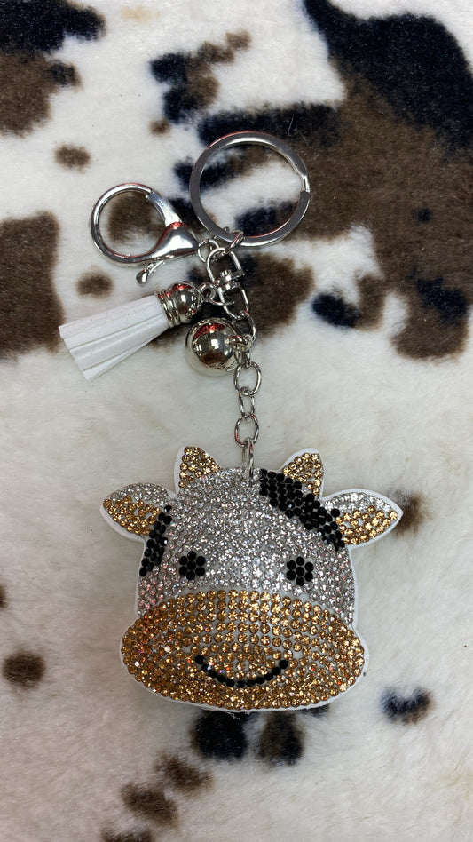 Cow keychain