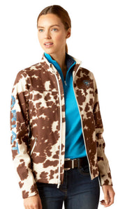 Ariat cowprint jacket