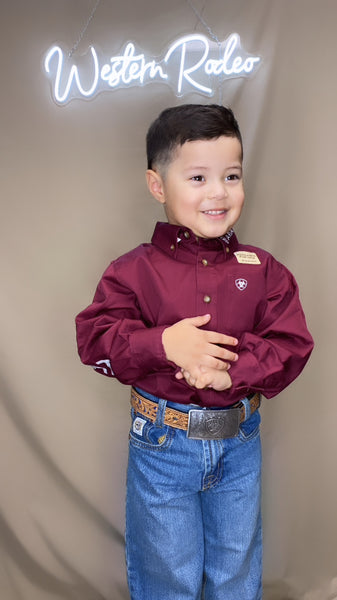 Ariat kids burgundy