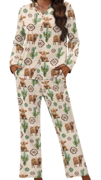 Women’s pijamas highland cow