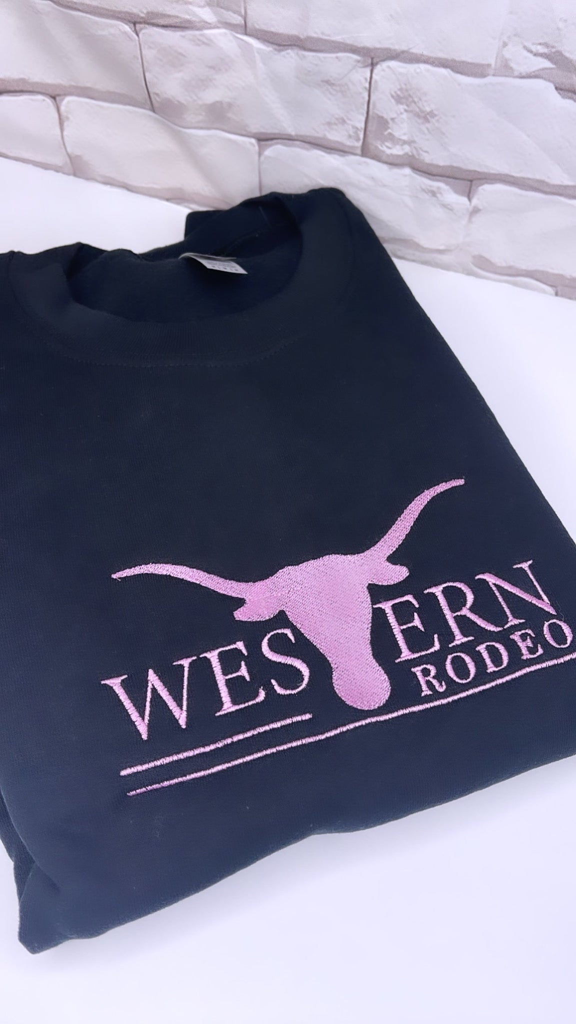 Custom Western Rodeo LOGO crewneck