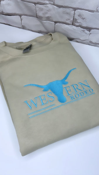 Custom Western Rodeo LOGO crewneck