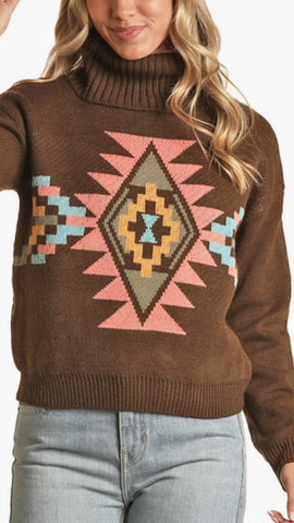 Rock&roll Aztec sweater