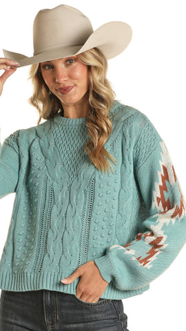 Ariat turquoise sweater