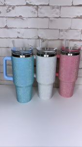 Rhinestone Stainless Steel Tumbler Cups 40oz