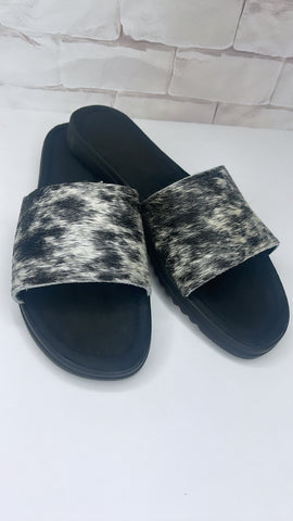 Sandals cowhide black