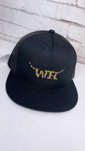 WR Aztec hat pink/yellow