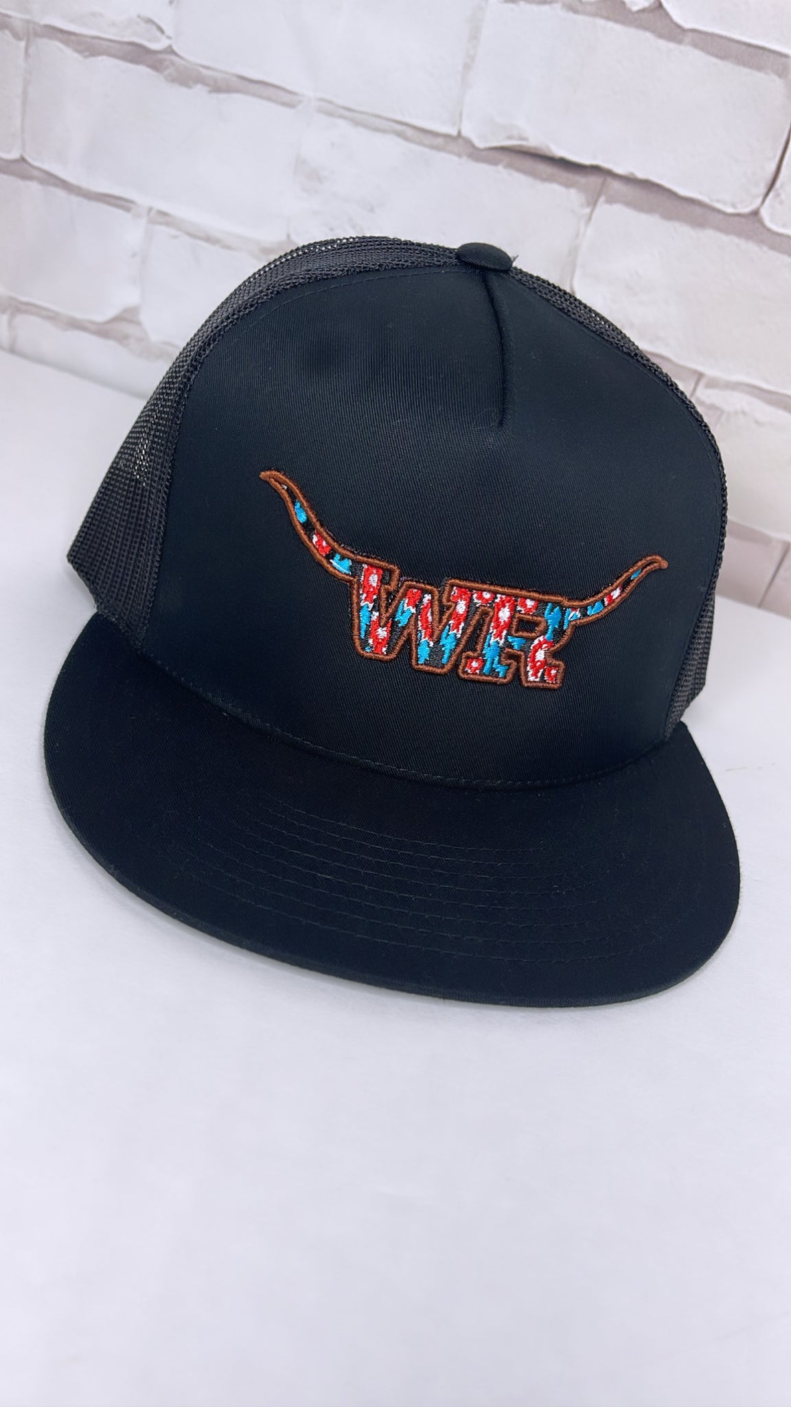 WR Aztec hat brown/red