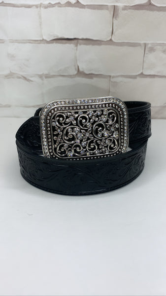 Ariat diamond black belt