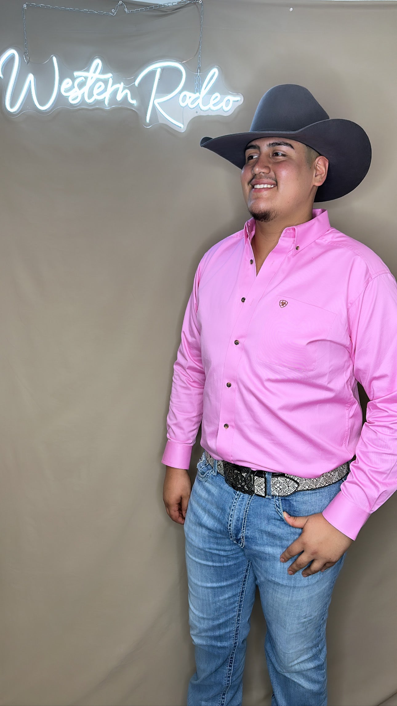 Ariat men’s pink shirt