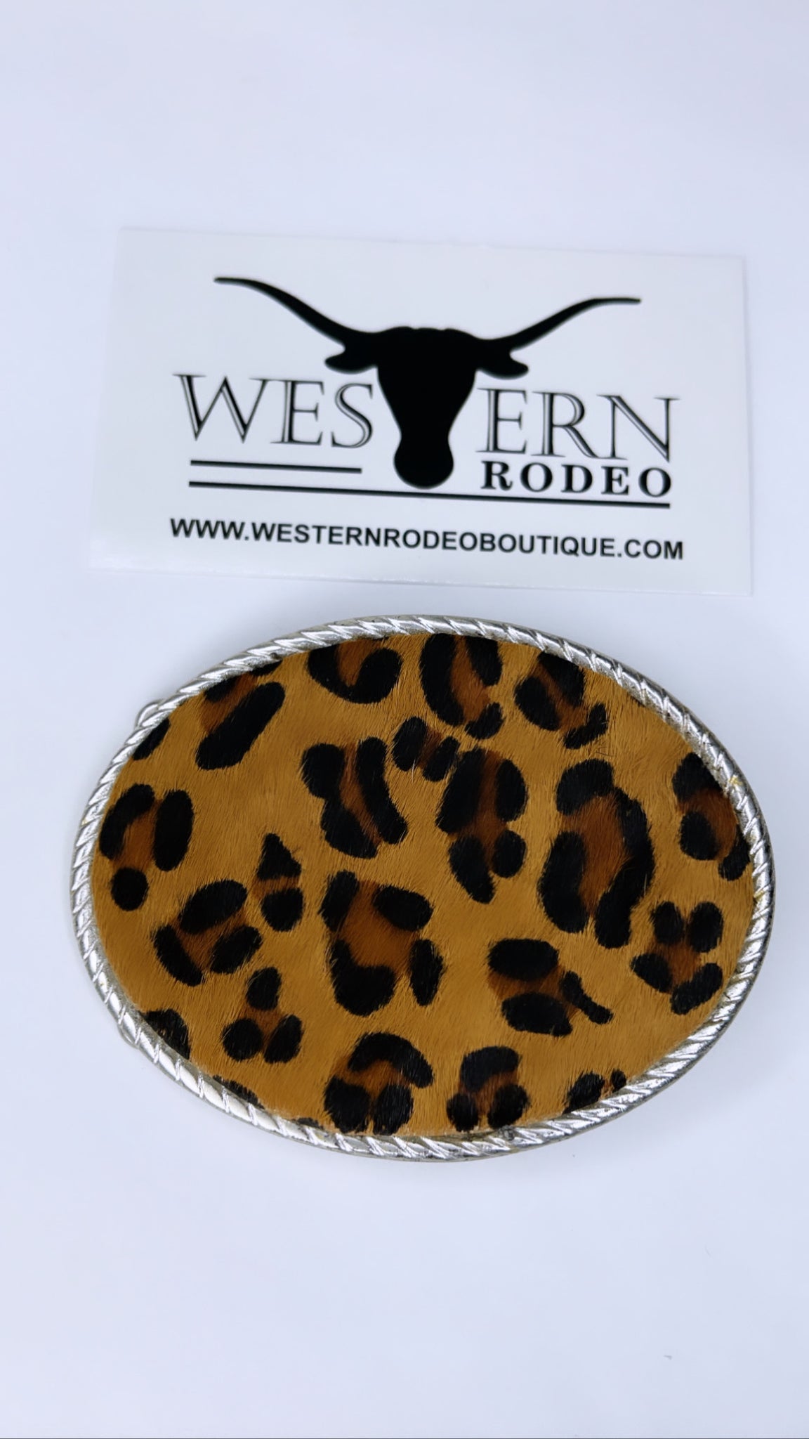 Buckle cowhide cheetah