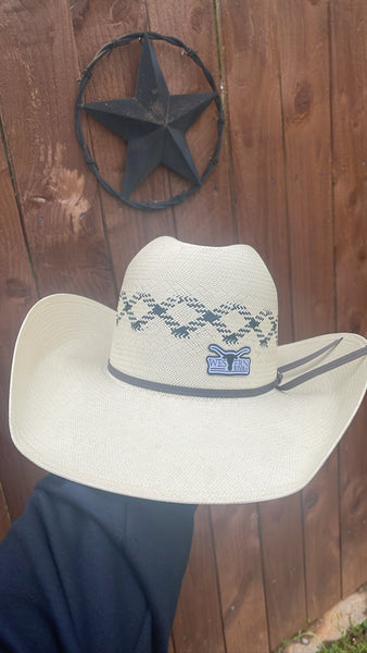 Western rodeo hat patch sticker