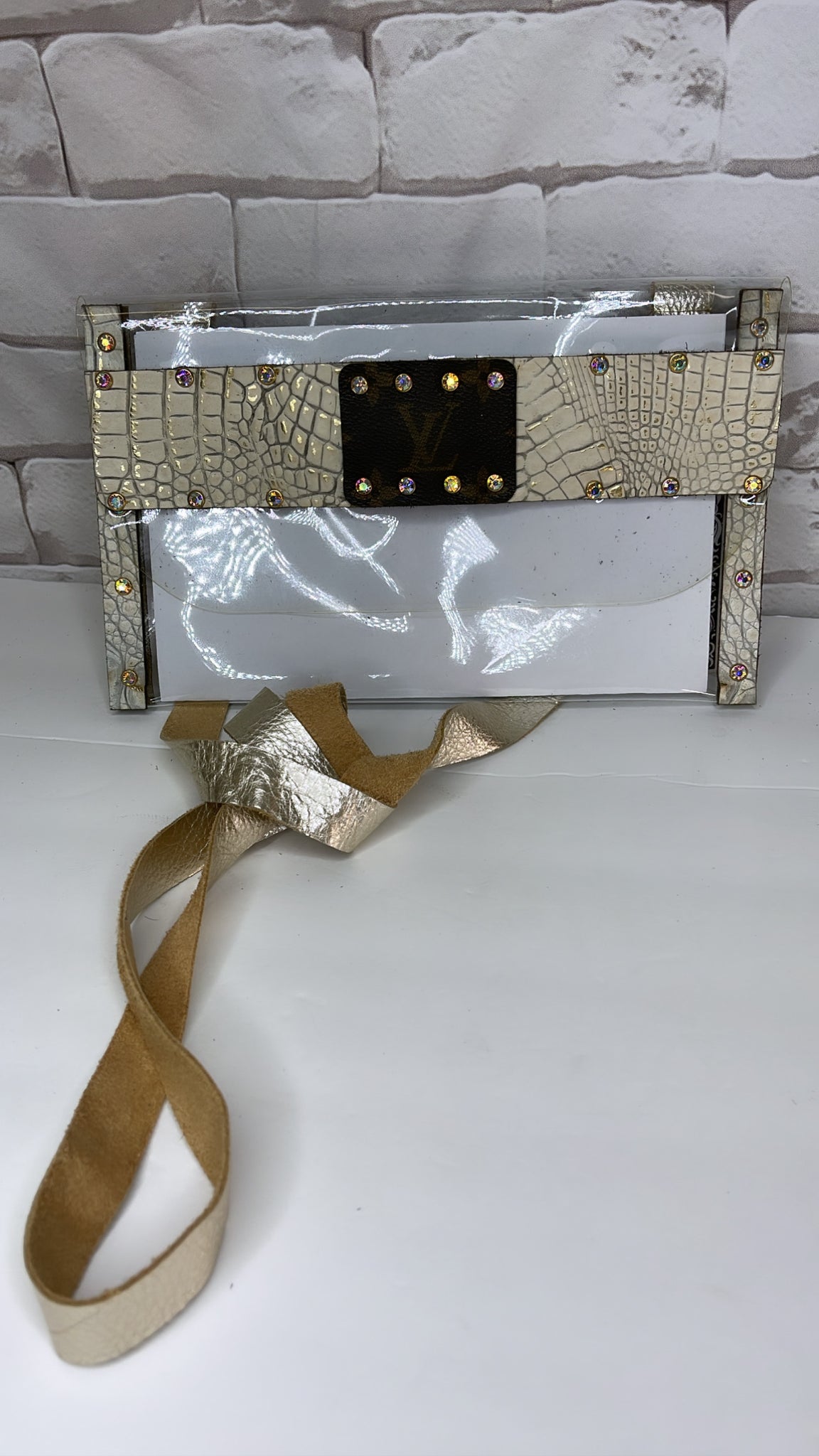 Bag transparent Lv gold