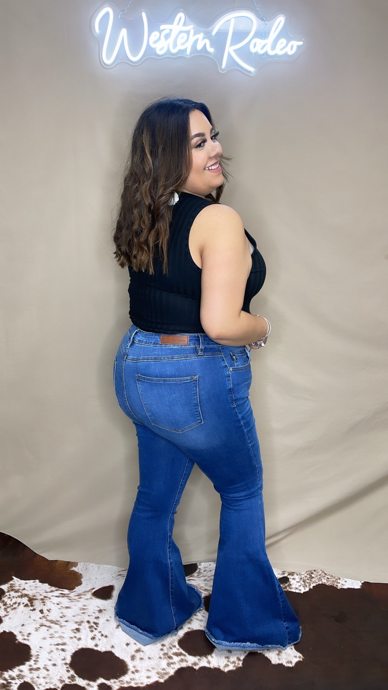 Plus blue jeans