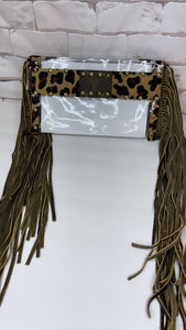 Bag transparent Lv cheetah