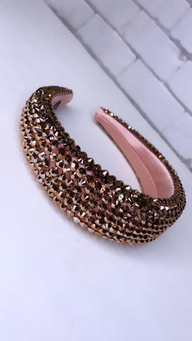 Headband sparkle rose gold