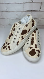 Cow print shoes