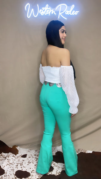 Mint green pants