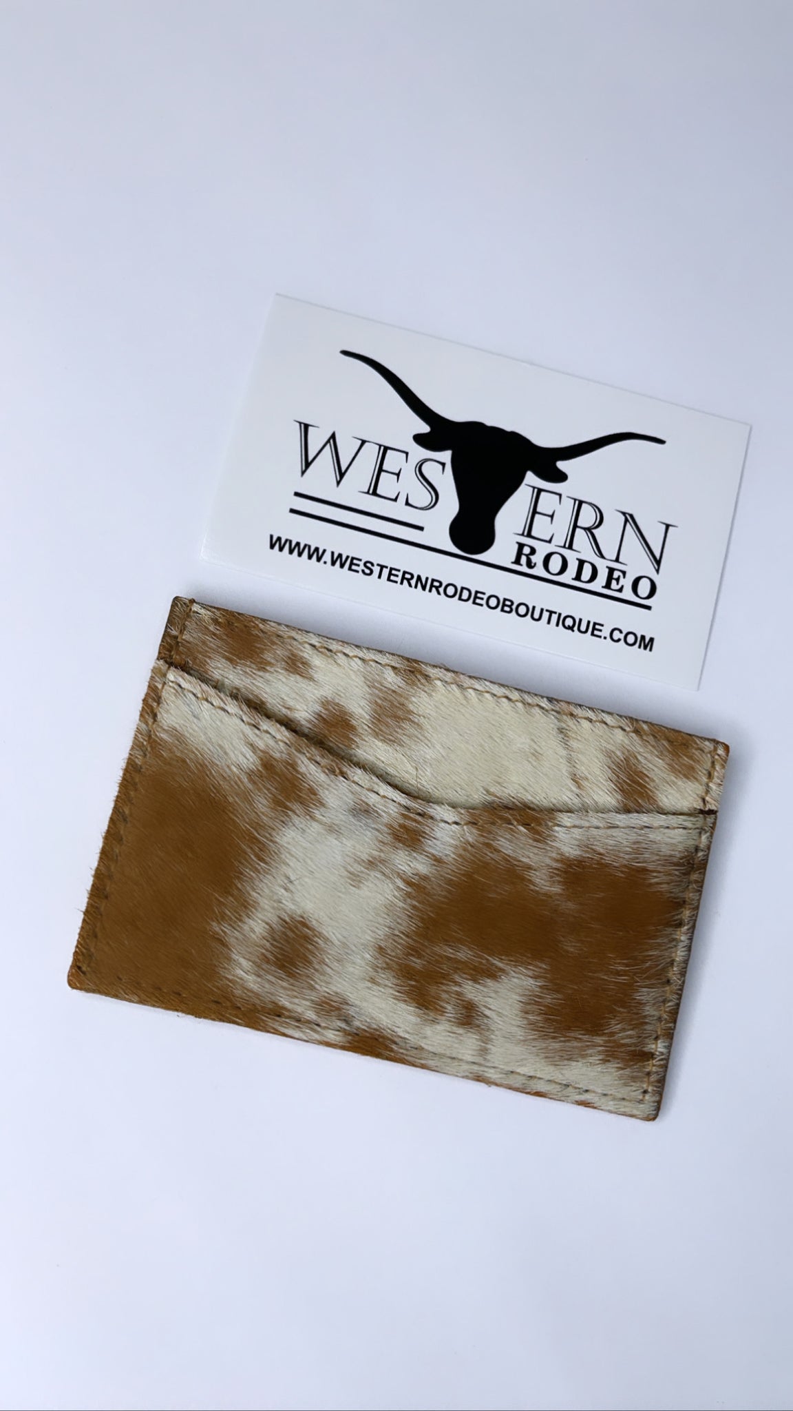 Cowhide card holder #2 brown